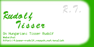 rudolf tisser business card